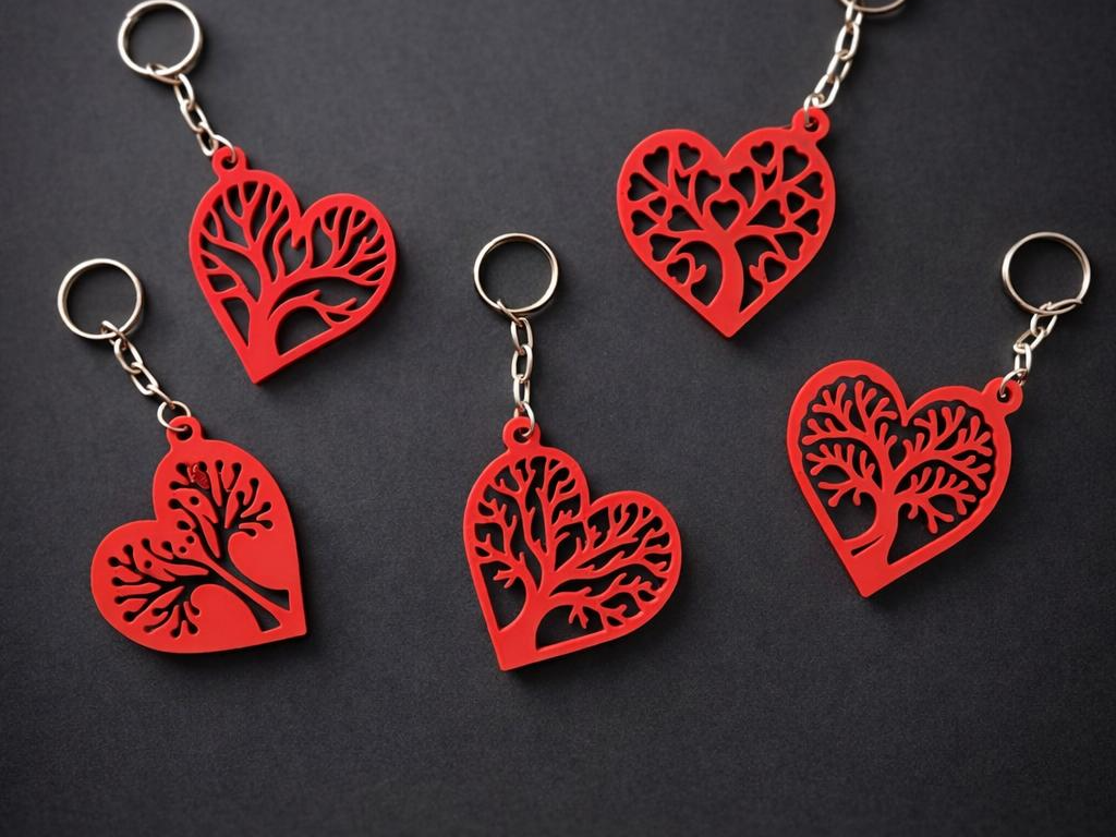 chaveiros de coração ( Arvore do amor )
